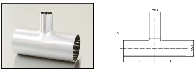 TKF TK-FUJINKIN TKSCT 富士金 变径三通 (Pipe Size)参数