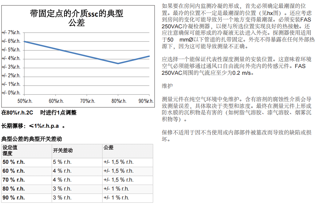 盖加美Galltec+mela FAS 250VAC冷凝探测器参数